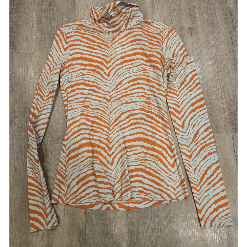Designer Proenza Schouler Zebra Turtleneck, Size M - ORIG $275